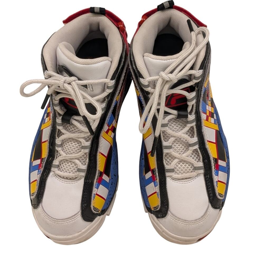 Fila Grant Hill 2 Ludi White Black Gold Classic Athletic Basketball Shoes Boys - Picture 9 of 14